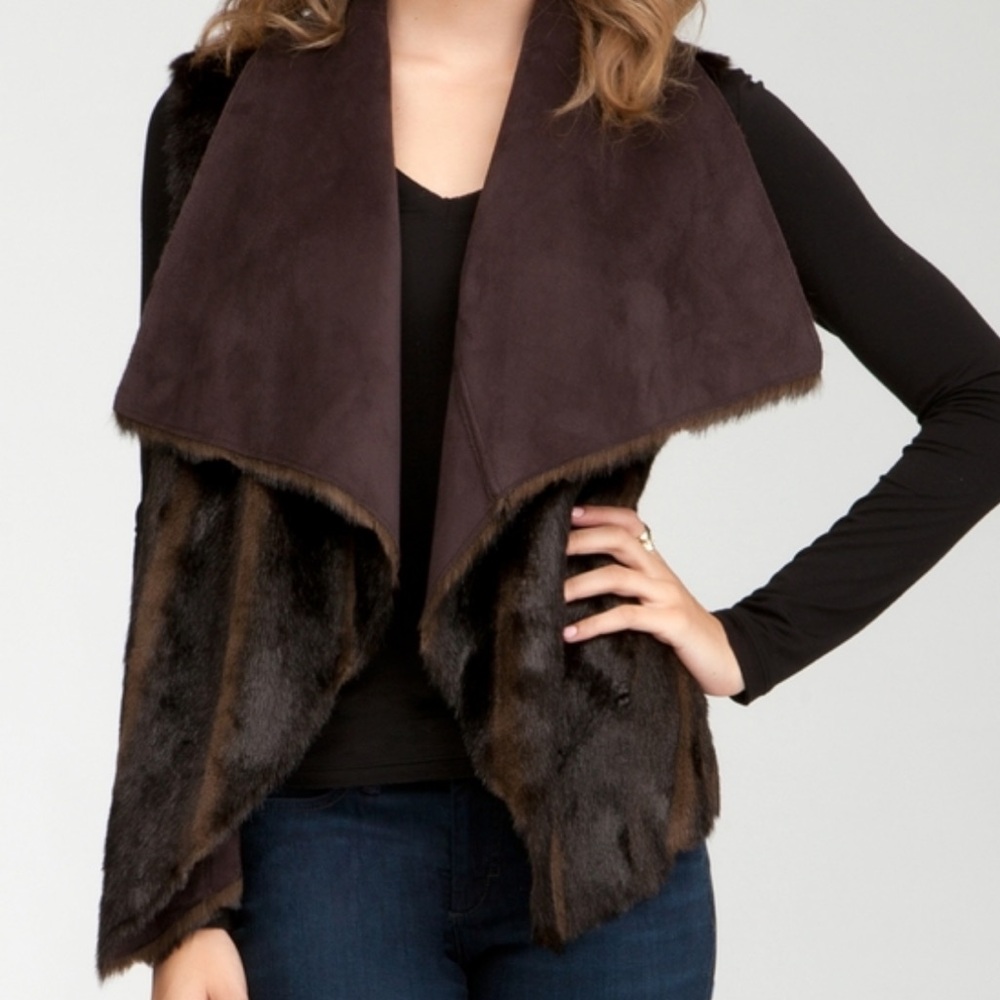 BEBE | Faux Fur Reversible Vest